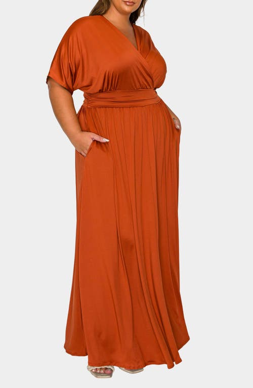 L I V D Raffi Maxi Dress In Brown