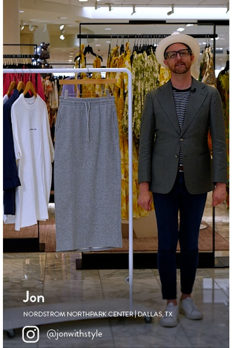Marl Sweat Midi Skirt video
