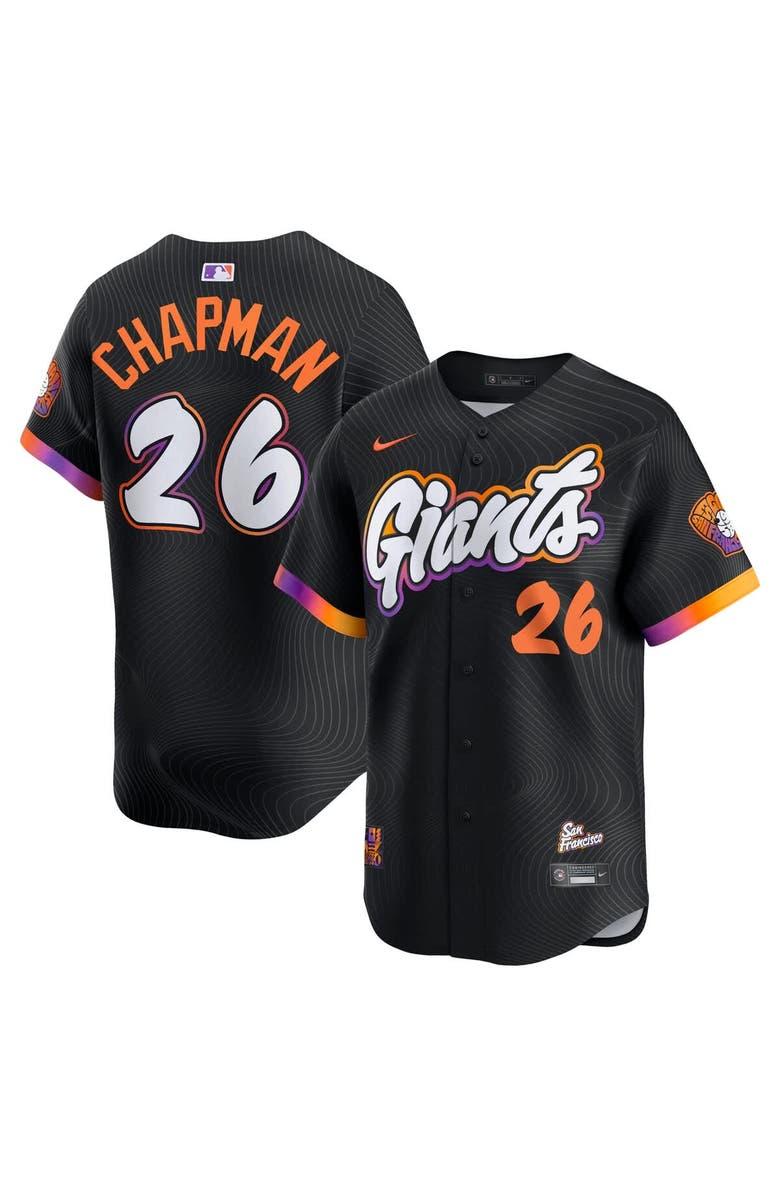 Nike Men's Nike Matt Chapman Anthracite San Francisco Giants 2025 City Connect Limited Jersey, Main, color, Anthracite