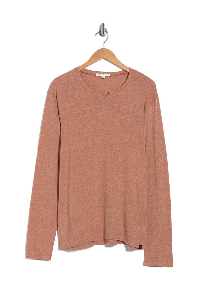 Threads 4 Thought Notch Neck Long Sleeve Knit, Alternate, color,