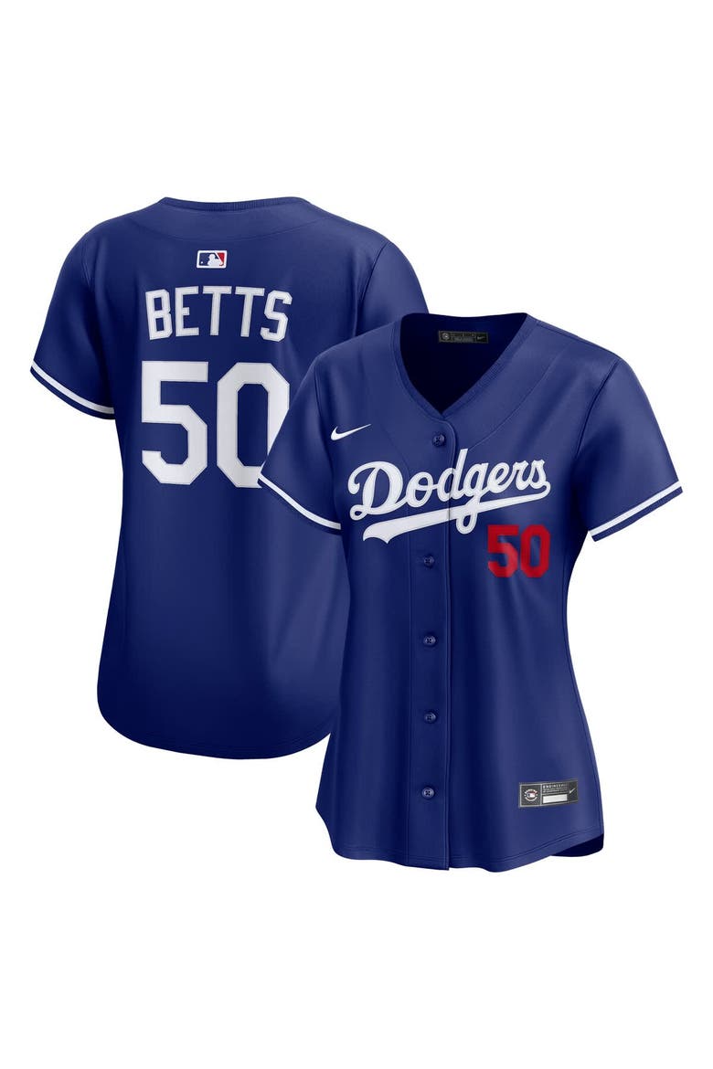 Women's Nike Mookie Betts Royal Los Angeles Dodgers Alternate Limited Player Jersey, Main, color, Royal