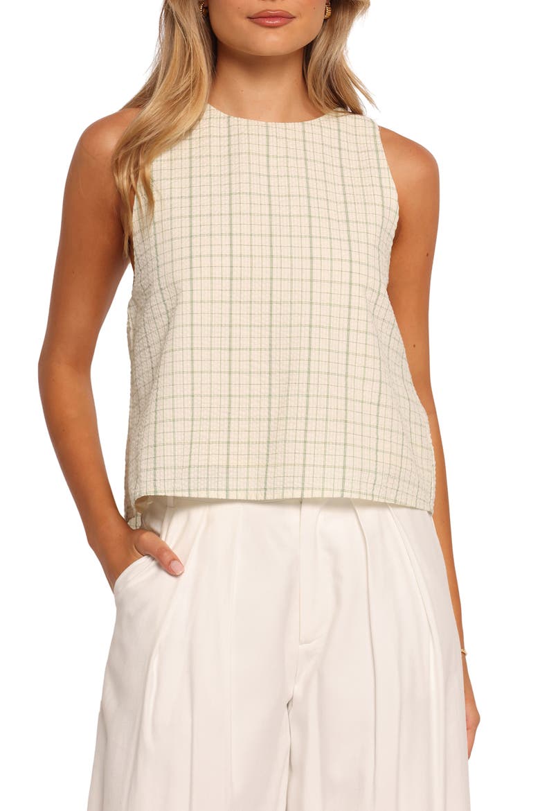 Selva Bow Back Sleeveless Top, Main, color, SAGE GREEN