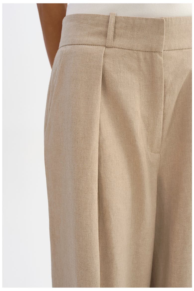 Miriam | Linen Wide Leg Pants, Alternate, color, Beige