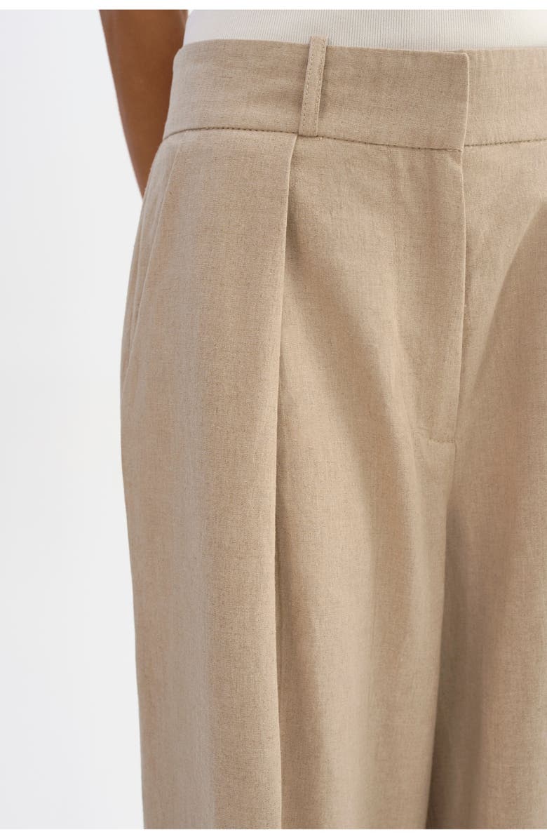 LAMARQUE Miriam | Linen Wide Leg Pants, Alternate, color, Beige