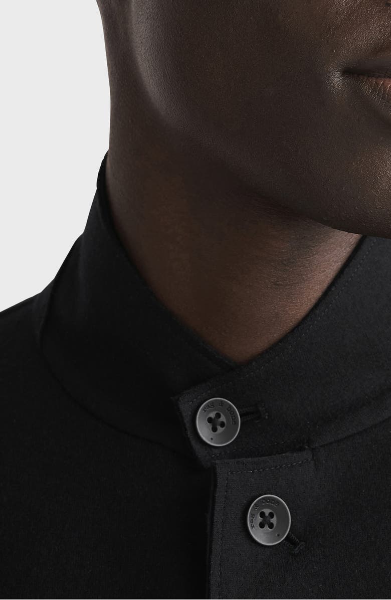 rag & bone Prospect Japanese Wool Cardigan, Alternate, color, Blk