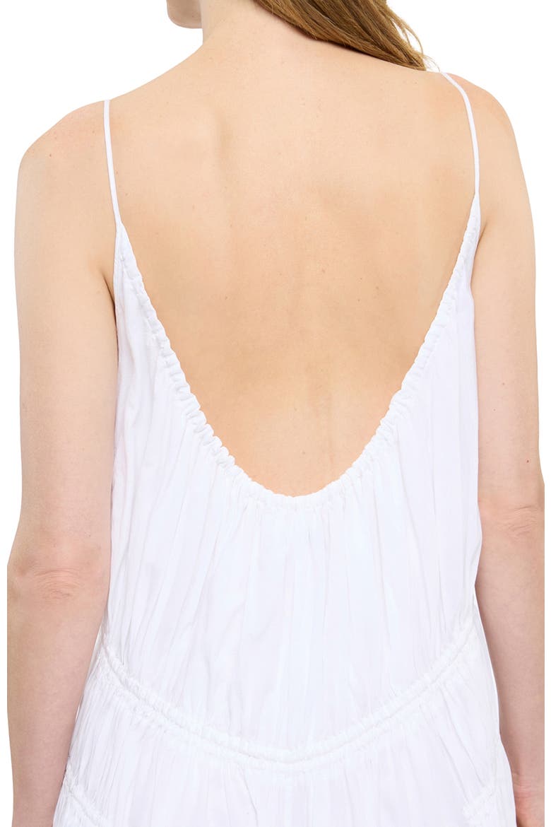 Gathered Scoop Back Dress, Alternate, color, OFF WHITE