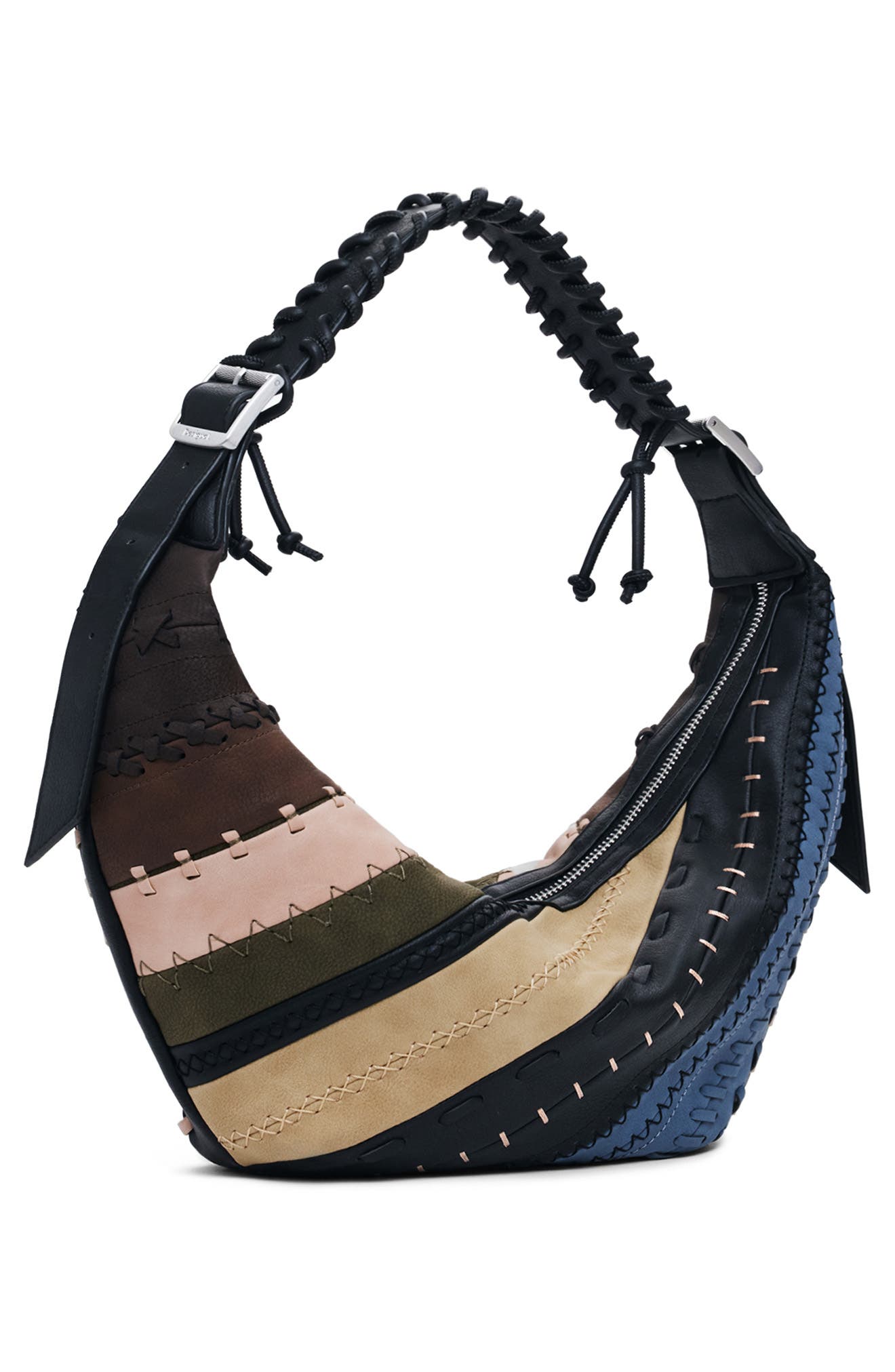 Desigual Faux Leather Crossbody Bag, Alternate, color, Brown