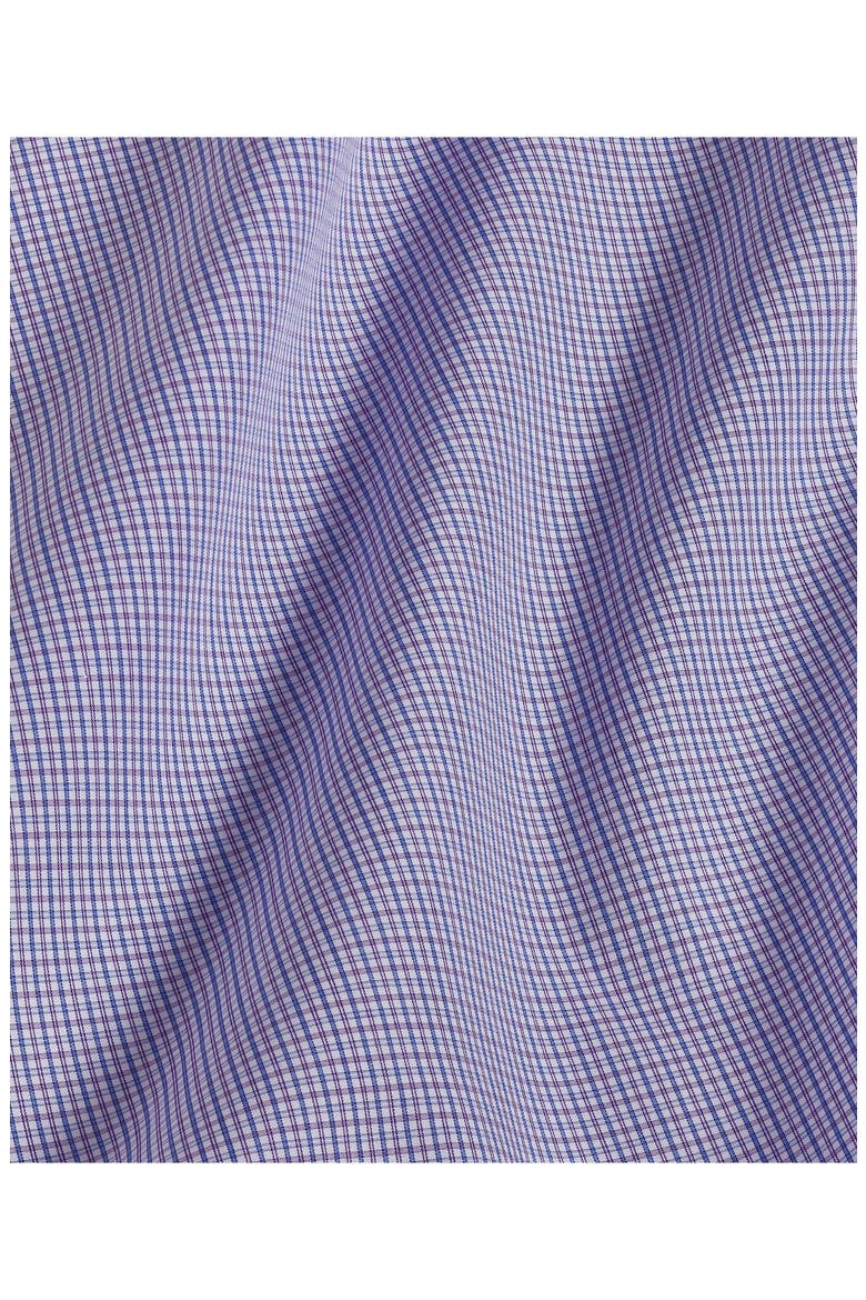 Slim Fit Micropoplin Dress Shirt, Alternate, color, BLUE/ PURPLE