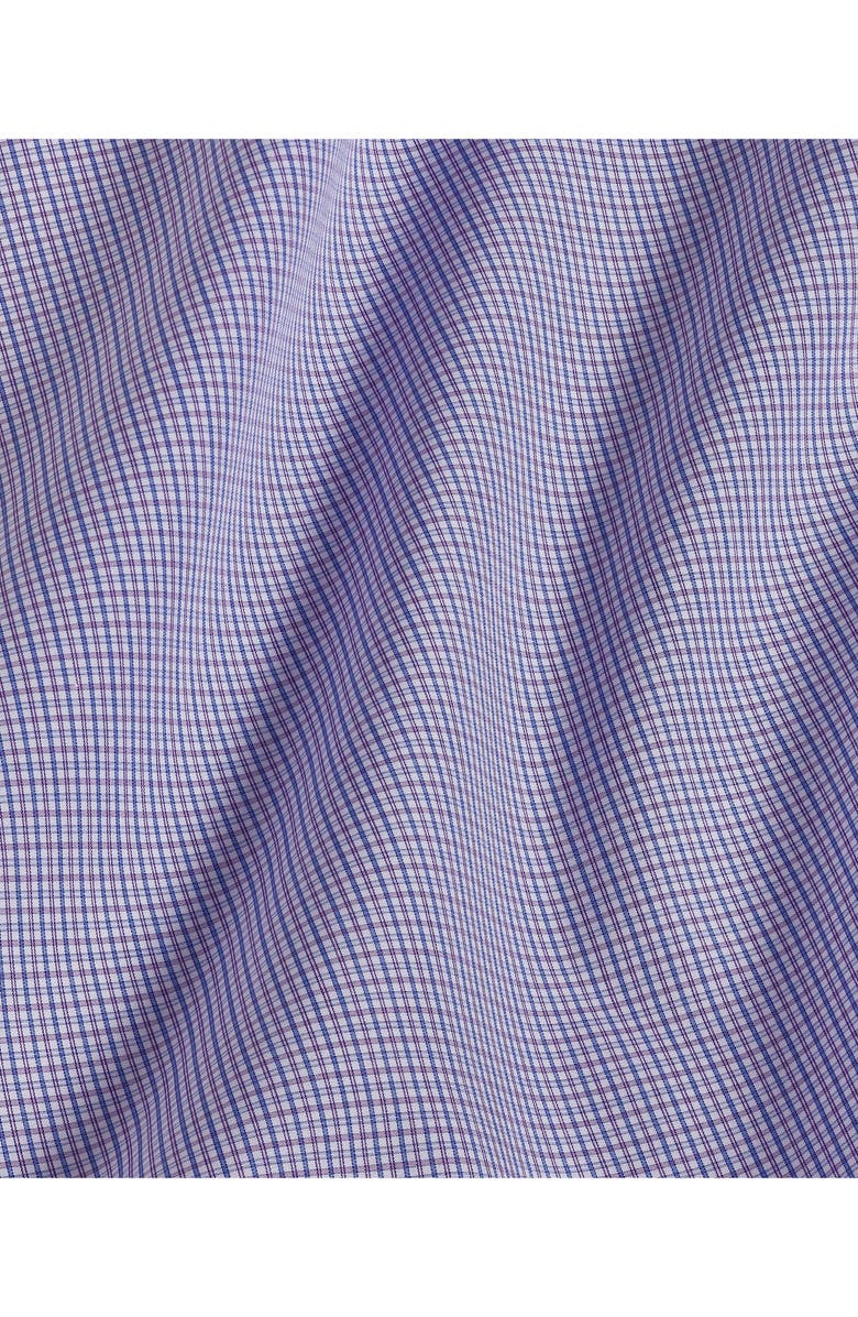 David Donahue Slim Fit Micropoplin Dress Shirt, Alternate, color,