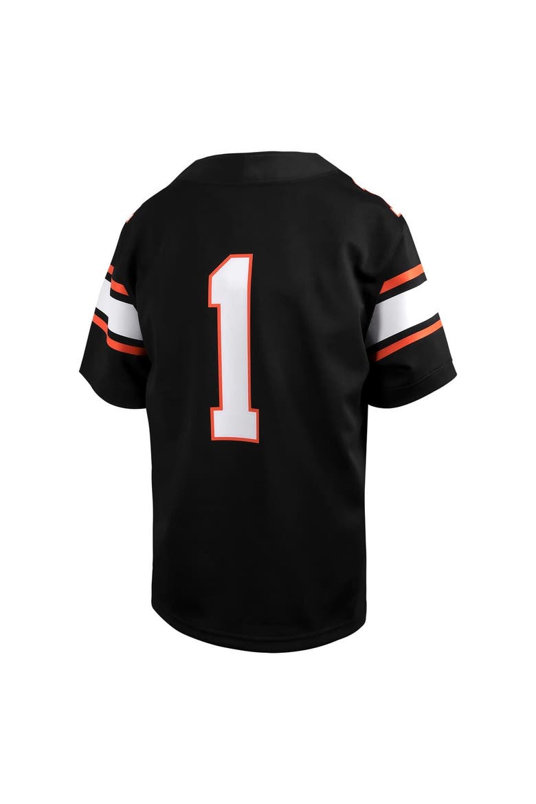 Toddler Nike #1 Black Oklahoma State Cowboys Untouchable Replica Game Jersey, Alternate, color, Black