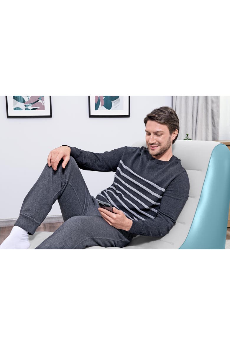 Leisure Luxe Inflatable Chaise Lounger, Alternate, color, Multicolored