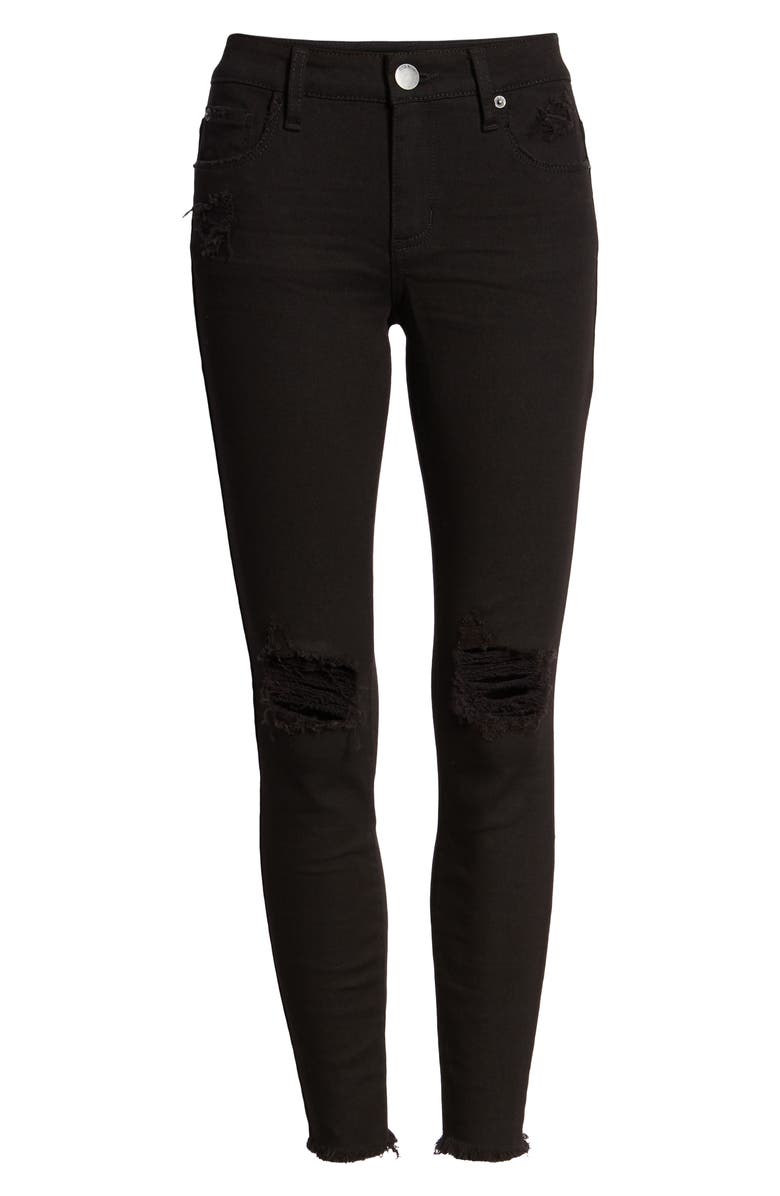 STS Blue Emma Ripped Fray Hem Skinny Jeans, Alternate, color,