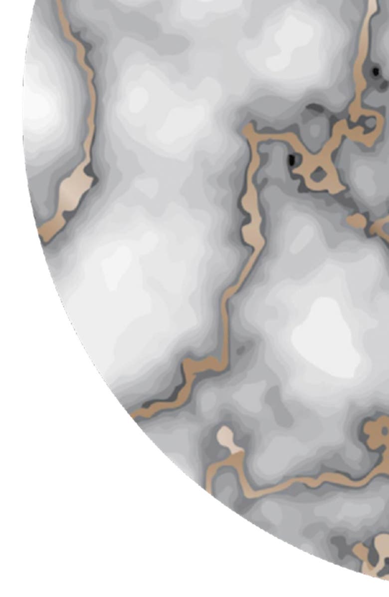 DAINTY HOME Marble Print Set of 6 Placemats, Alternate, color, Smokey Gold