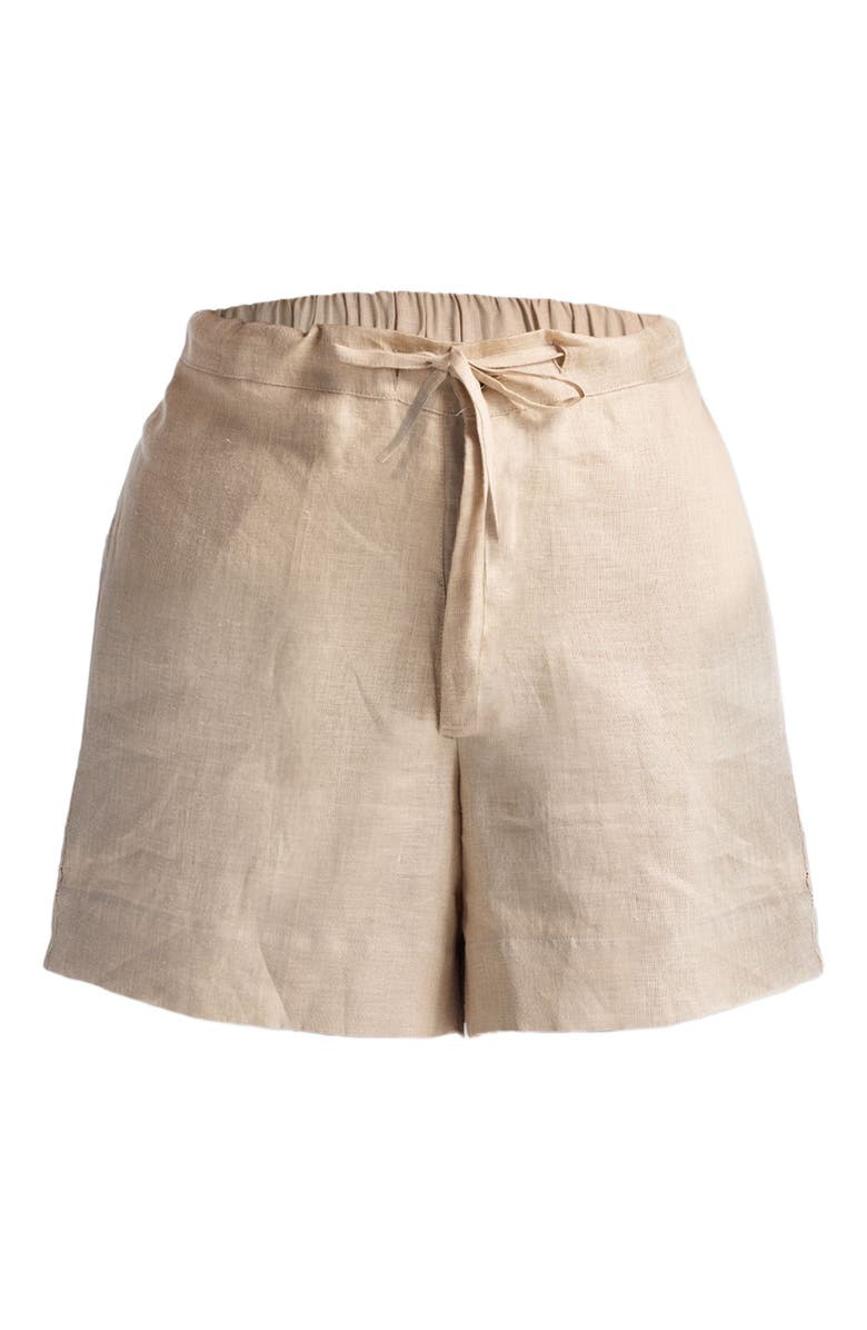 Reistor Drawstring Shorts in Neutral Beige, Alternate, color, Neutral Beige