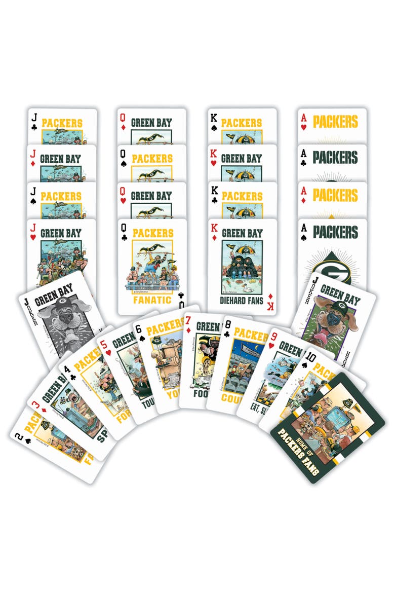Green Bay Packers Fan Deck Playing Cards, Alternate, color, Multicolor