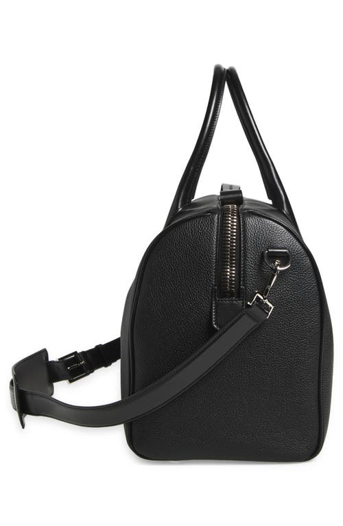 Tom Ford Medium Grained Leather Duffle Bag In Black