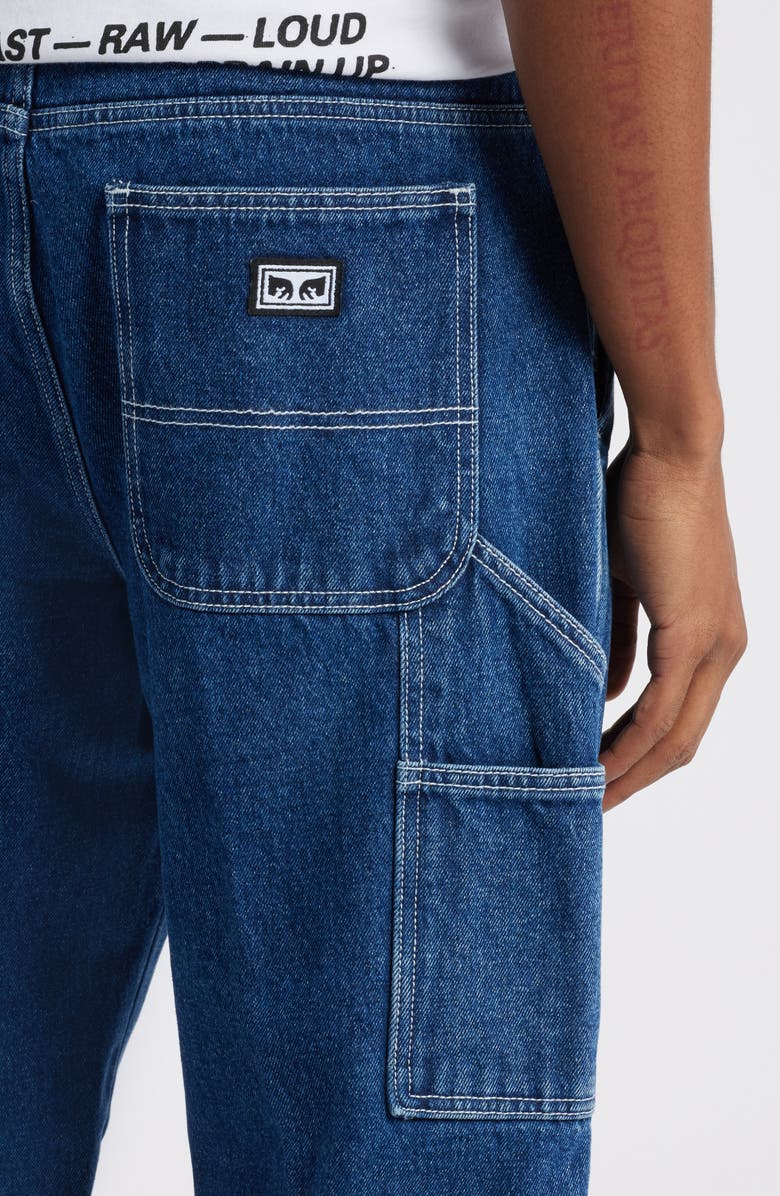 Obey Hardwork Carpent Jeans, Alternate, color, Stonewash Indigo