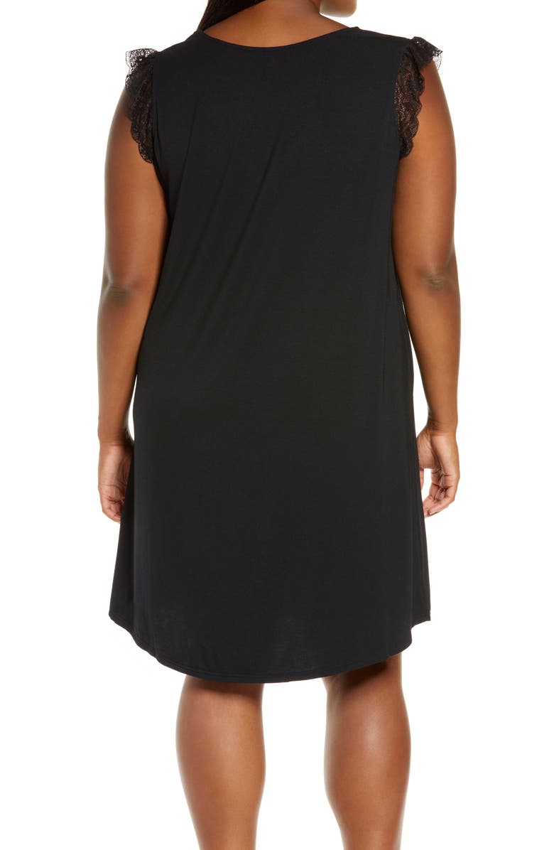 Nordstrom Moonlight Lace Trim Nightgown, Alternate, color, 