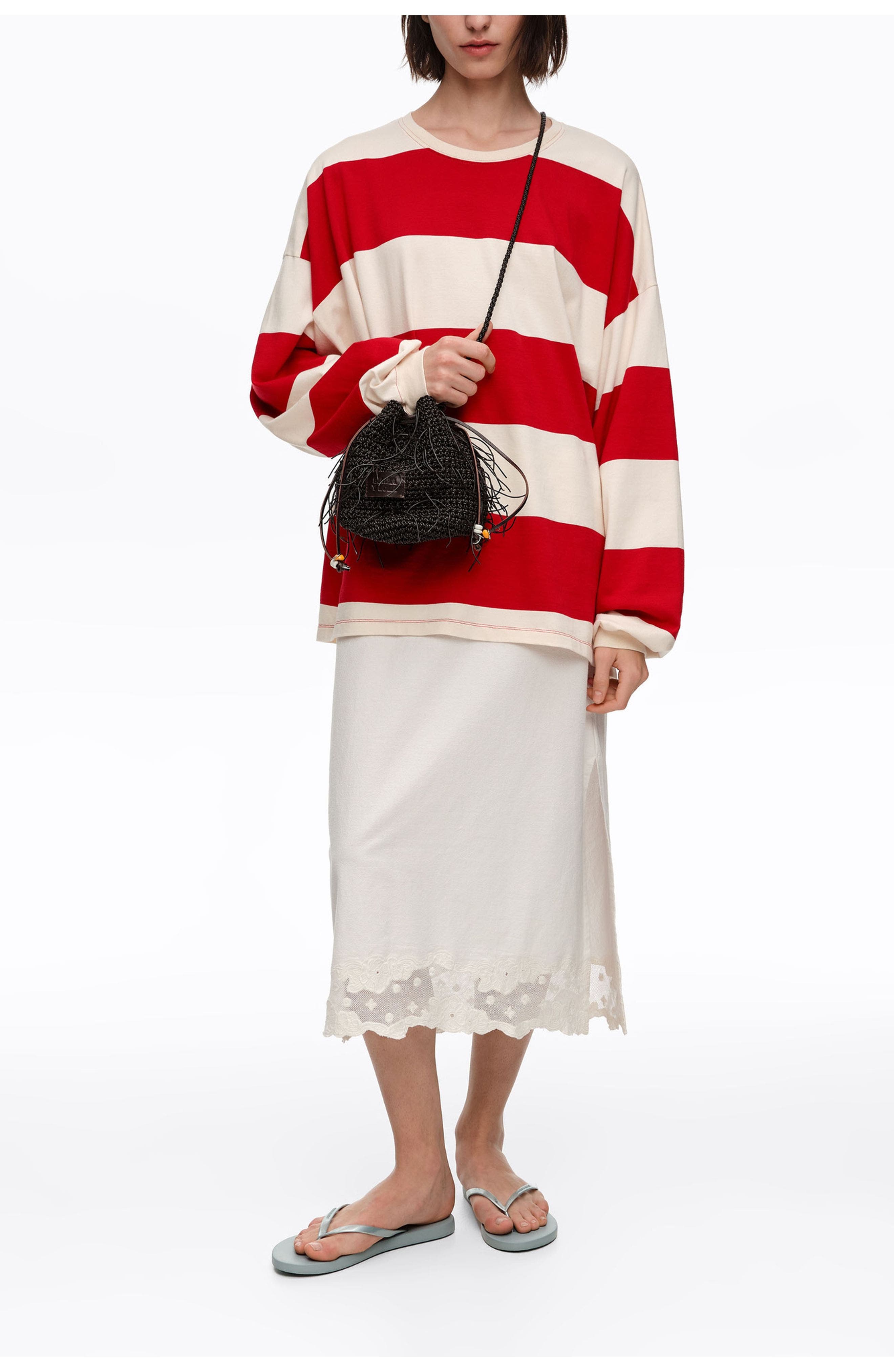 Bimba y Lola Plaited Mini Bag, Alternate, color, Dark Chocolate
