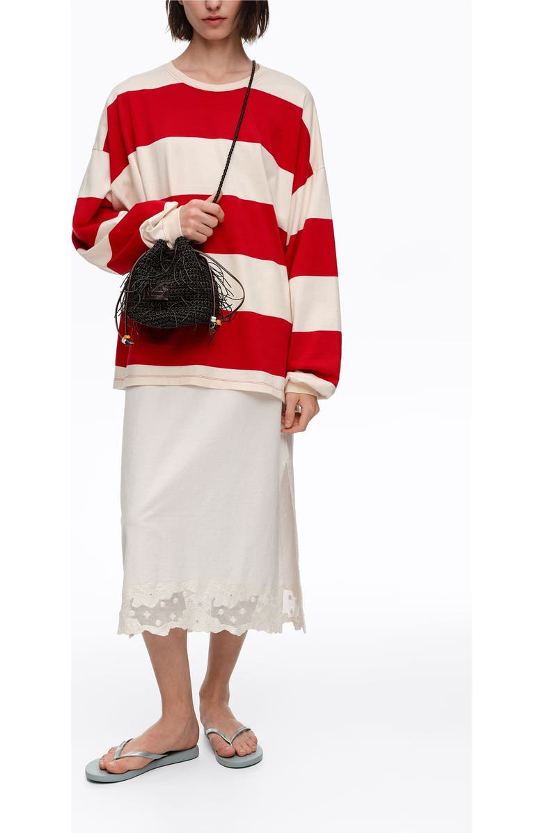 Bimba y Lola Plaited Mini Bag, Alternate, color, Dark Chocolate