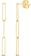 KARAT RUSH 14K Gold Paperclip Earrings
