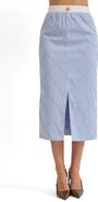 MAUDE CLUB Riley Front Slit Midi Skirt