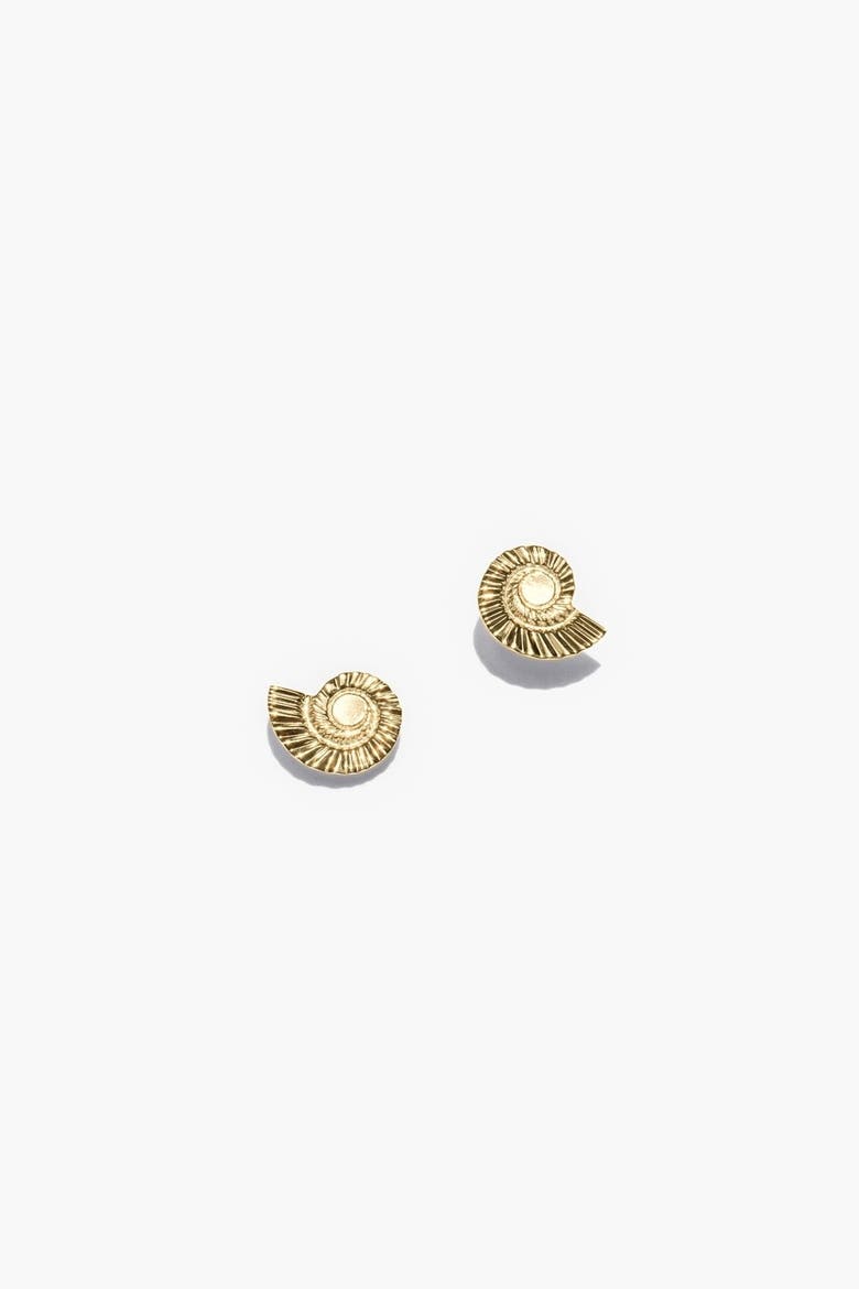 Caracol Earrings, Main, color, Gold Vermeil