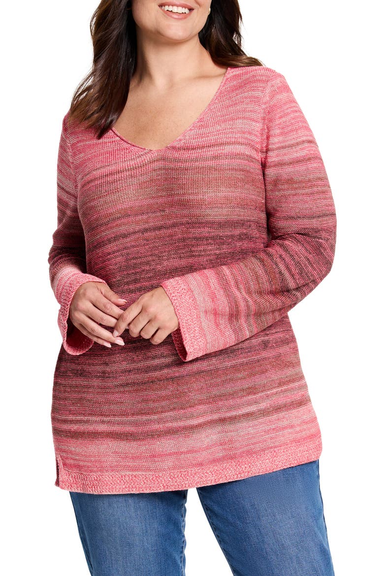Hazy Shades Linen Blend Sweater, Main, color, PINK MULTI