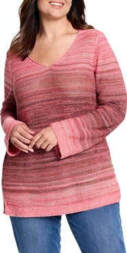 NIC+ZOE Hazy Shades Linen Blend Sweater