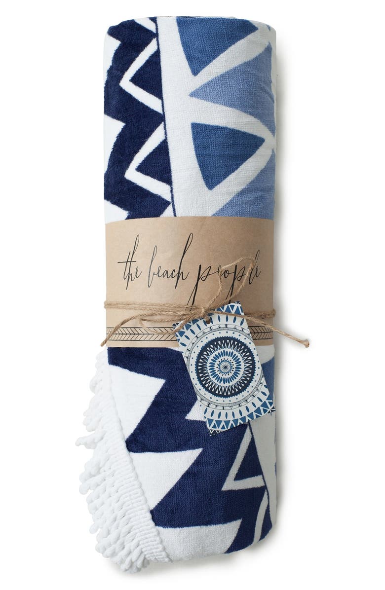 The Beach People 'Majorelle' Round Beach Towel, Alternate, color, 