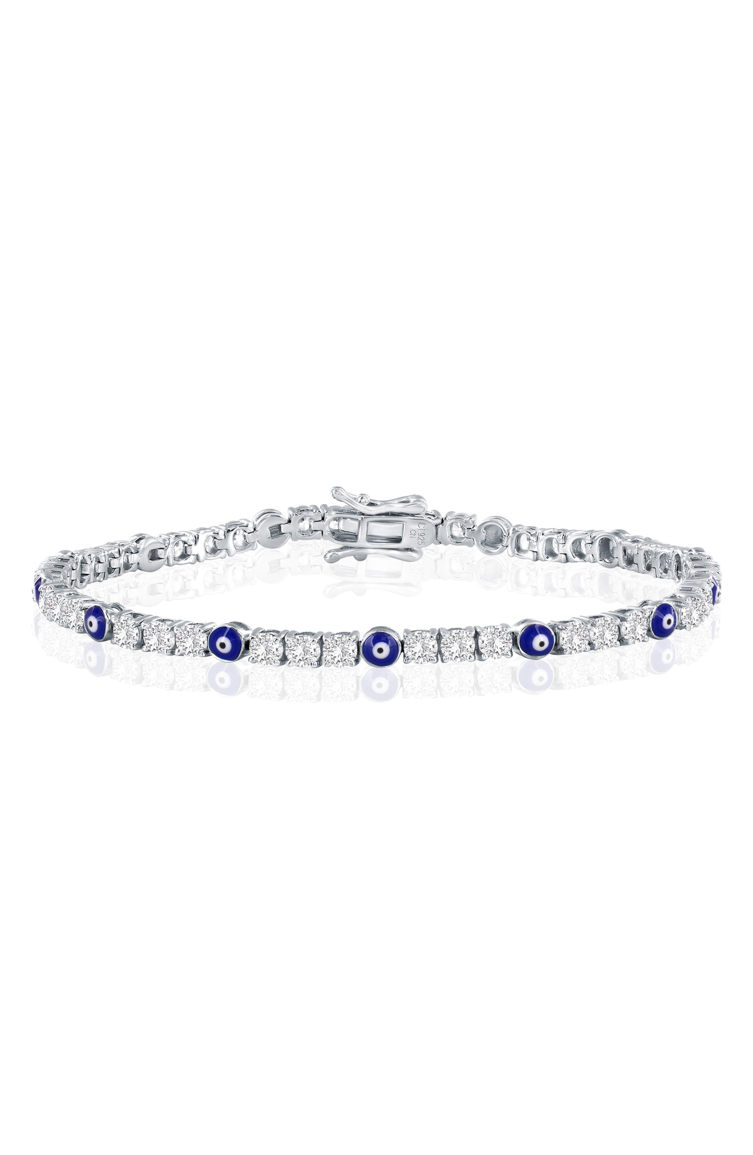 Evil Eye Cubic Zirconia Tennis Bracelet