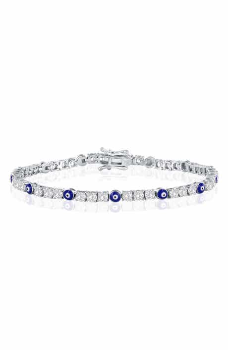 Evil Eye Cubic Zirconia Tennis Bracelet