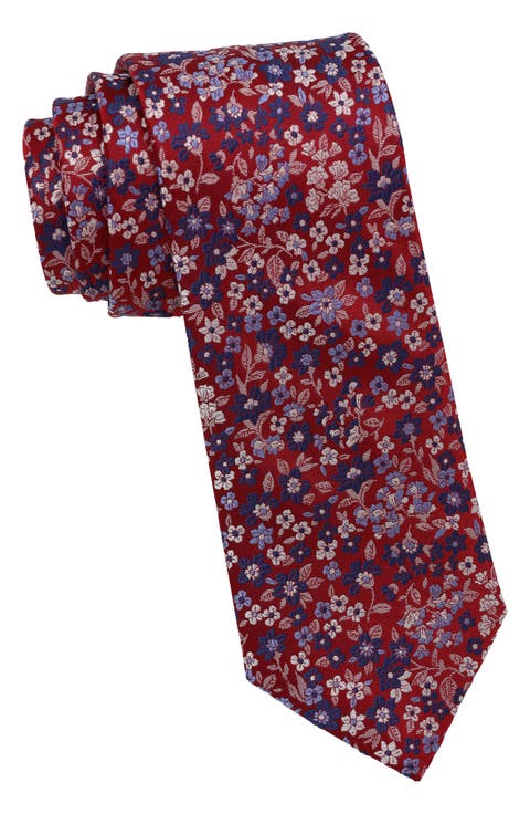 Floral Woven Tie
