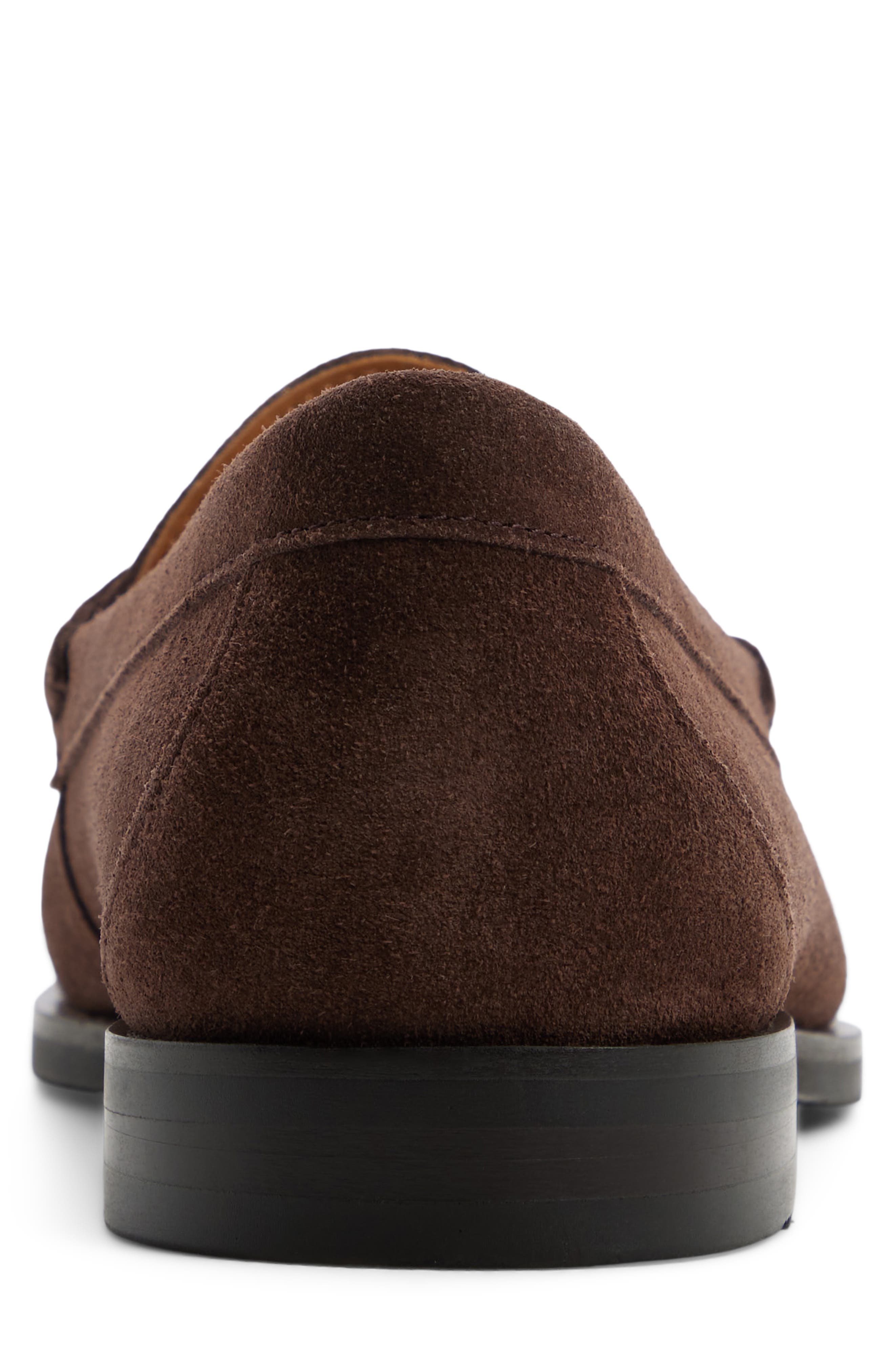 G.H.BASS Berkeley Penny Loafer, Alternate, color, Dark Brown Suede
