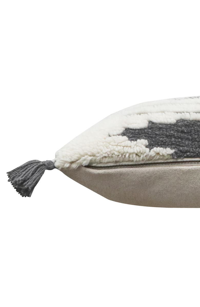 Lorena Canals Nomad cushion Zagros, Alternate, color, Natural, Charcoal