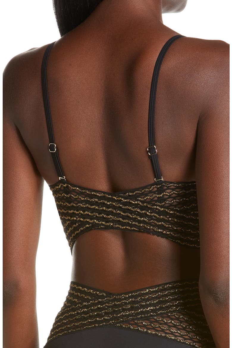 Wrap High Apex Bikini Top, Alternate, color, BLACK