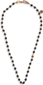 John Varvatos Stone Bead Necklace