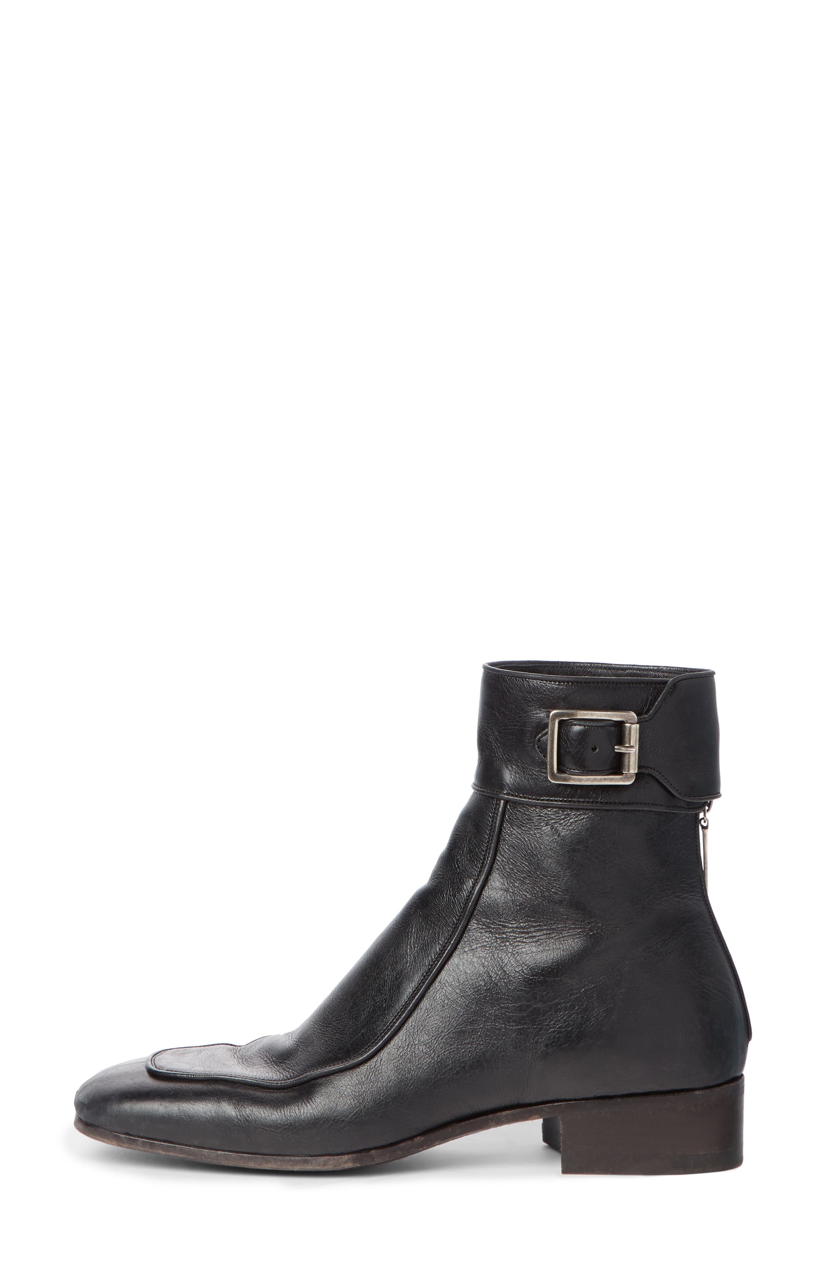 Saint Laurent Miles Buckle Cuff Boot, Alternate, color, 