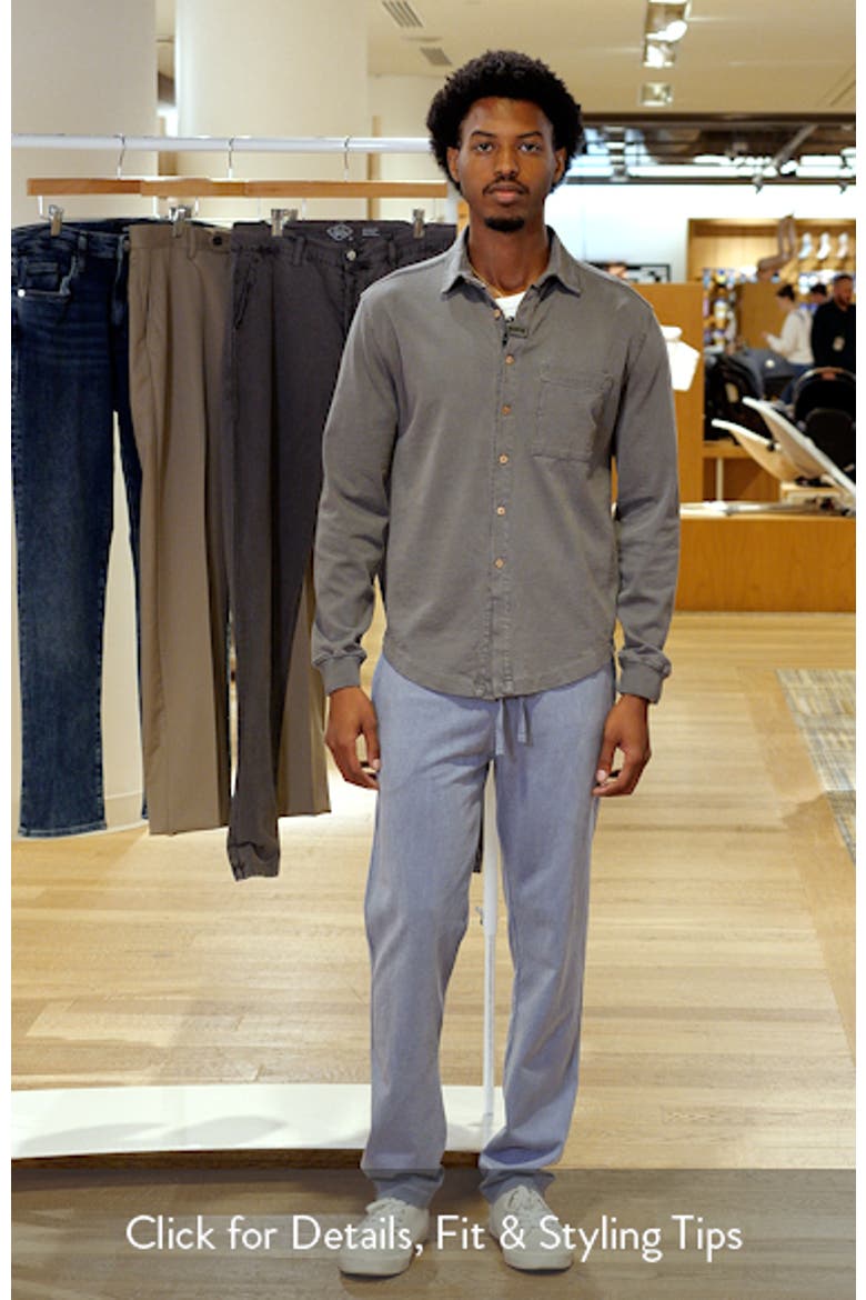 Caza Rib Organic Cotton Knit Button-Up Shirt video
