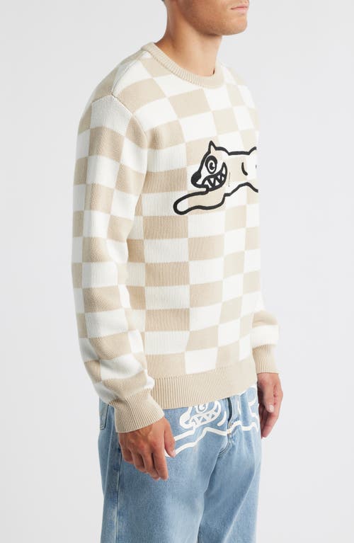 Icecream Check Logo Sweater In Neutral