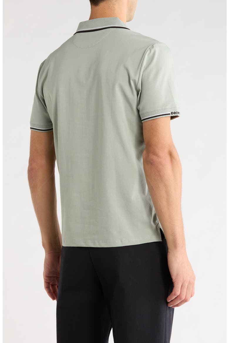 Jory Johnny Collar Polo, Alternate, color, GREEN TEA