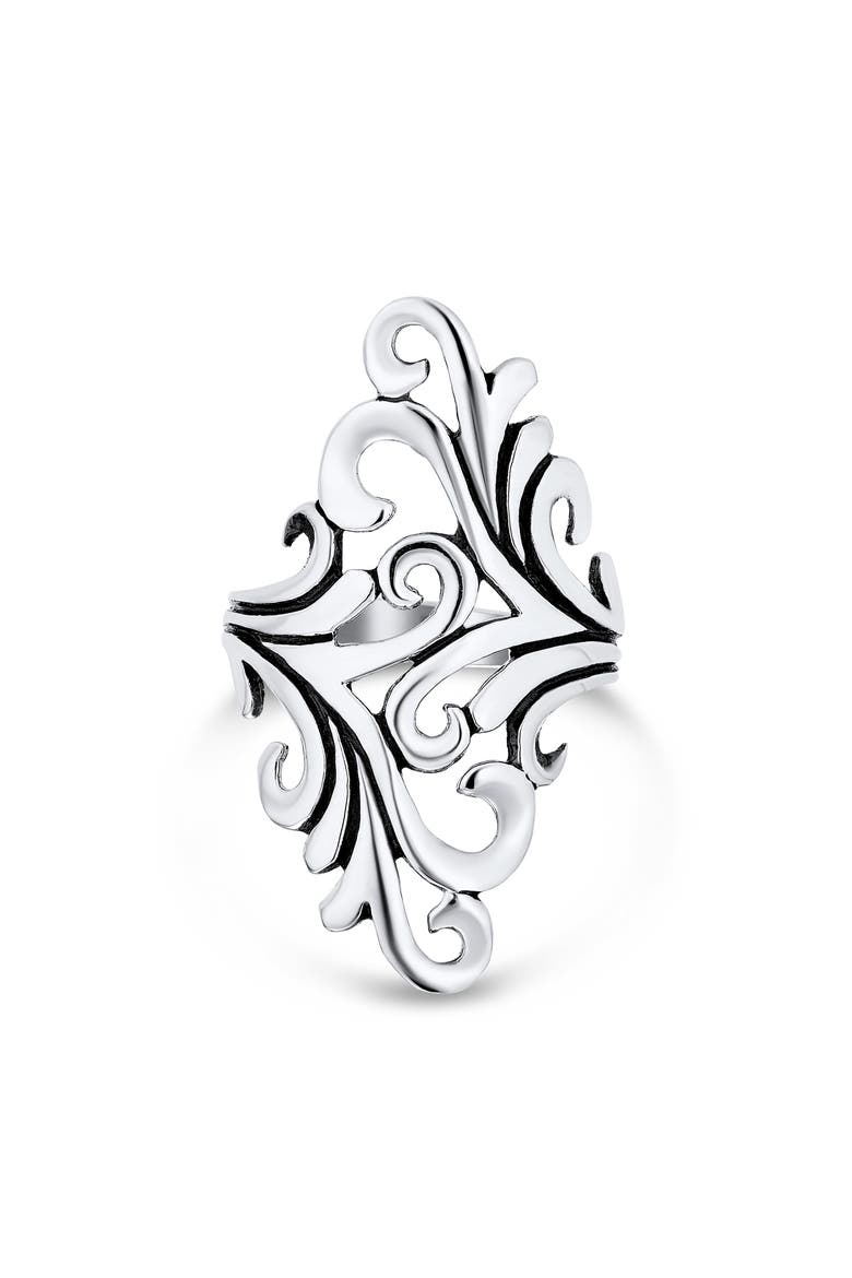 Boho South Western Ring, Main, color, SILVER