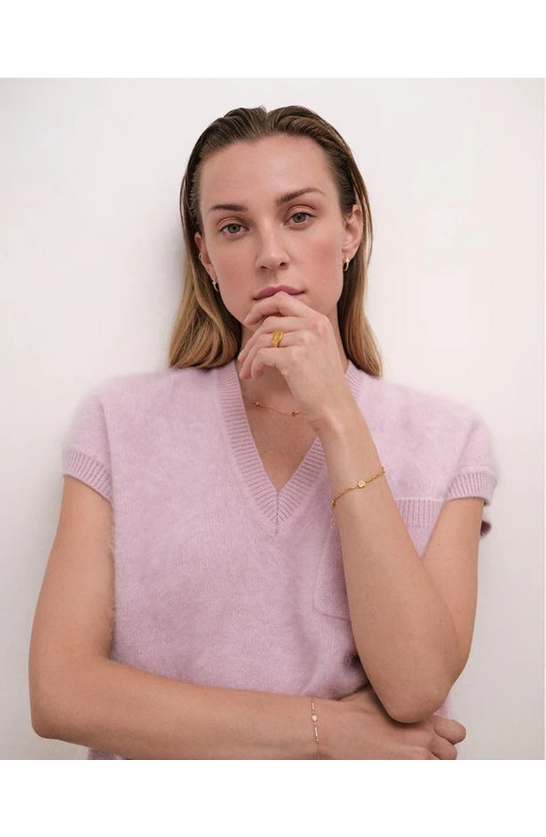 Astley Clarke Gold Biography Heart Station Bracelet, Alternate, color, Heart