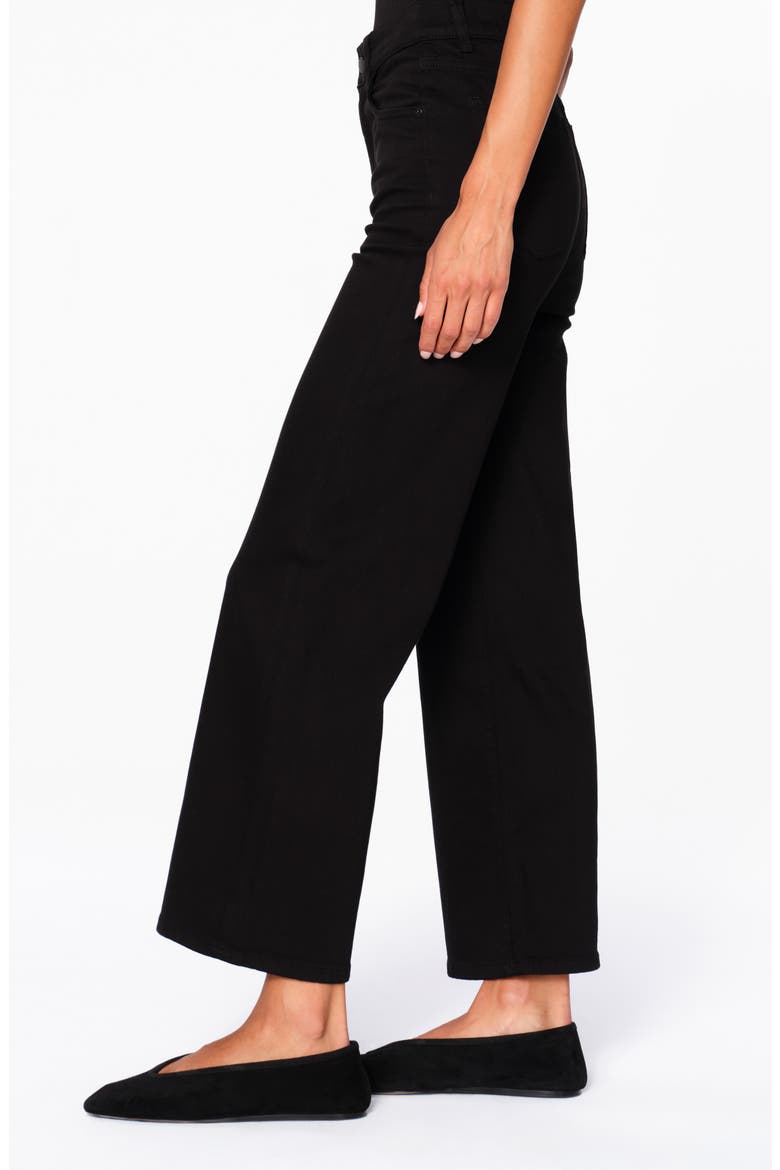 Hepburn High Waist Ankle Wide Leg Jeans, Alternate, color, JET BLACK VINTAGE