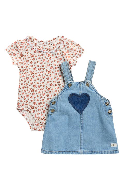 Kids' Star Print 2-Piece Bodysuit & Skirtall Set