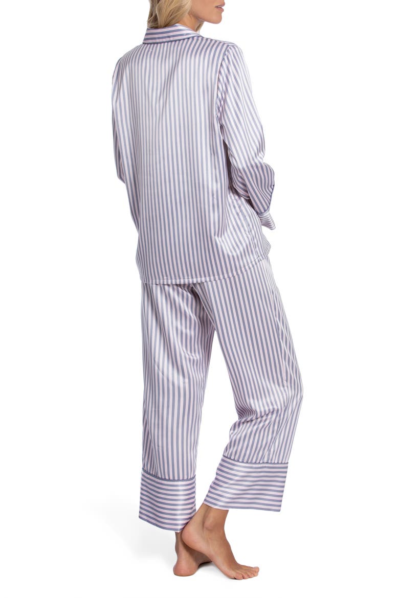 Zoey Satin Pajamas, Alternate, color, PINK