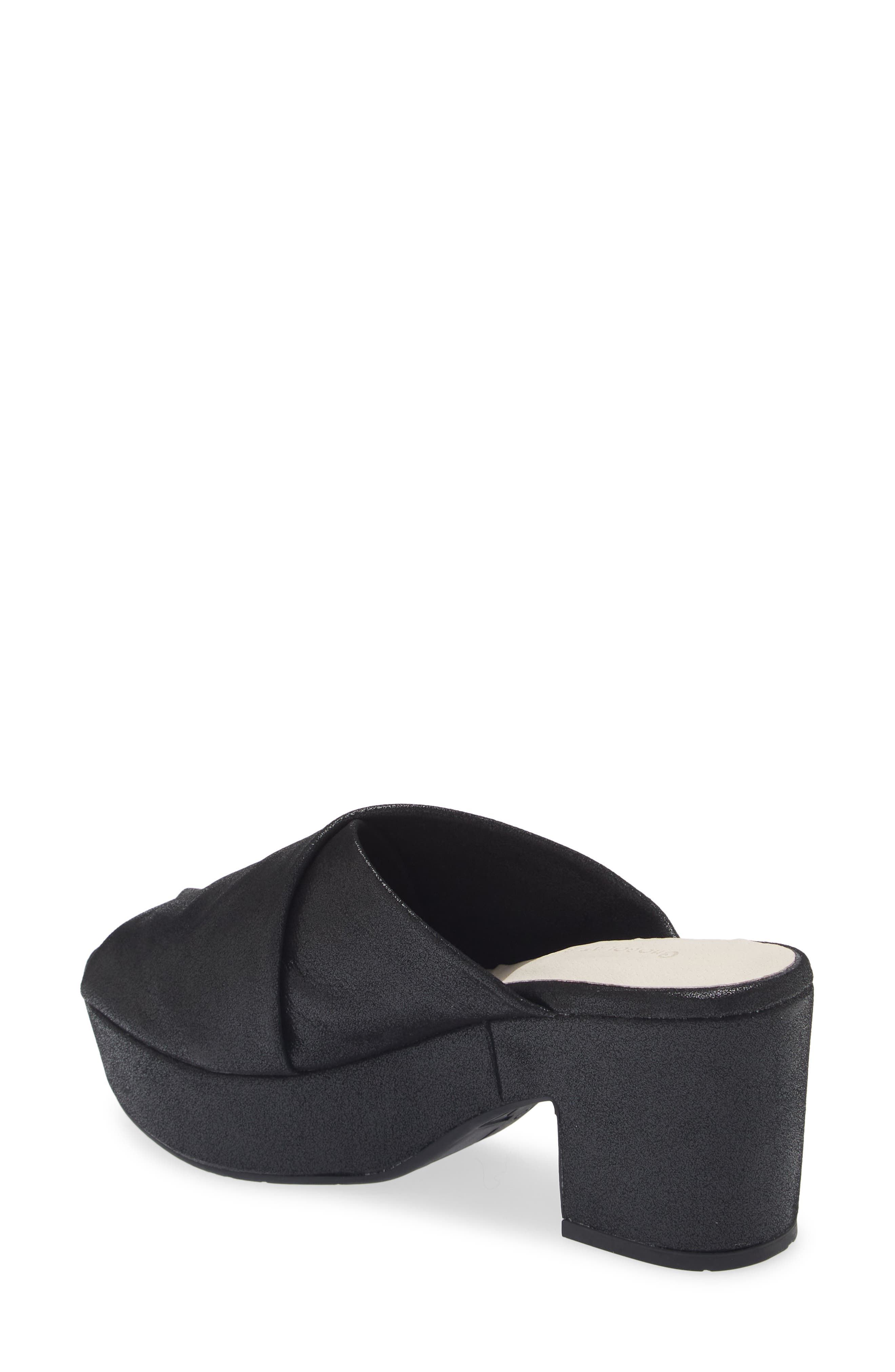 Chocolat Blu Georgette Platform Slide Sandal, Alternate, color, Black Shimmer