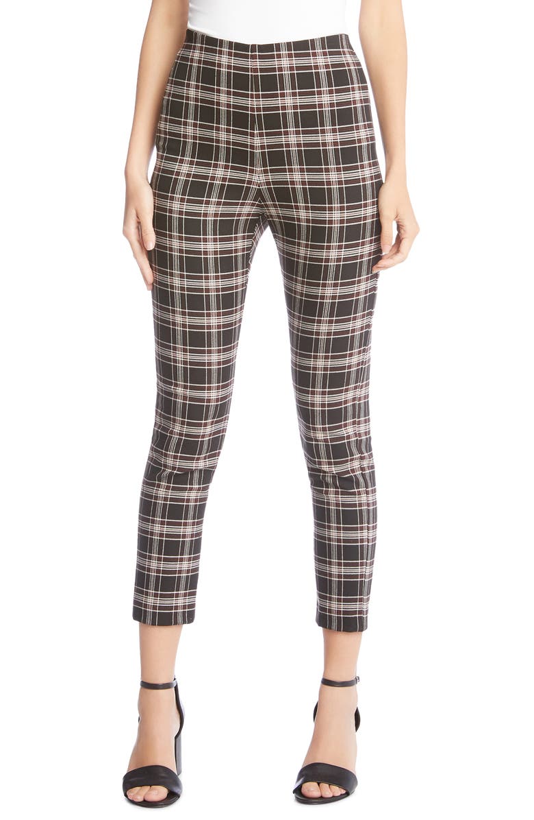 Karen Kane Piper Plaid Skinny Pants, Main, color,