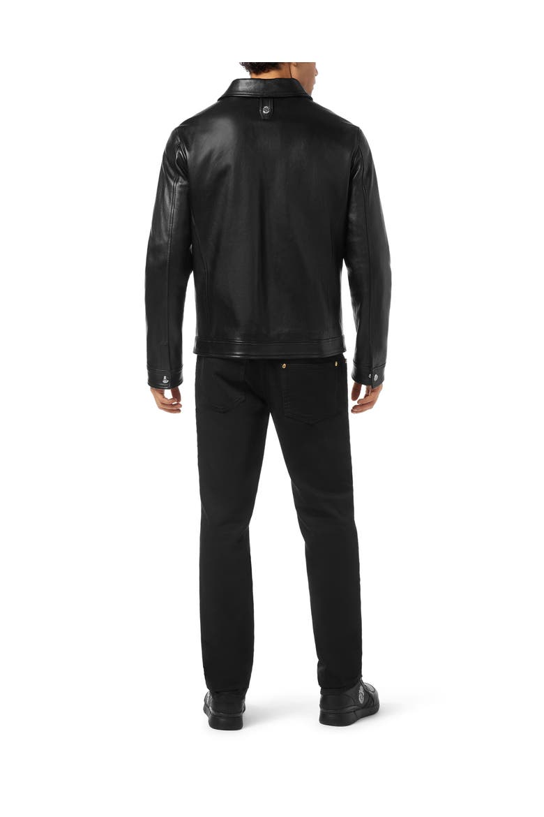 Nappa Leather Blouson Men, Alternate, color, black