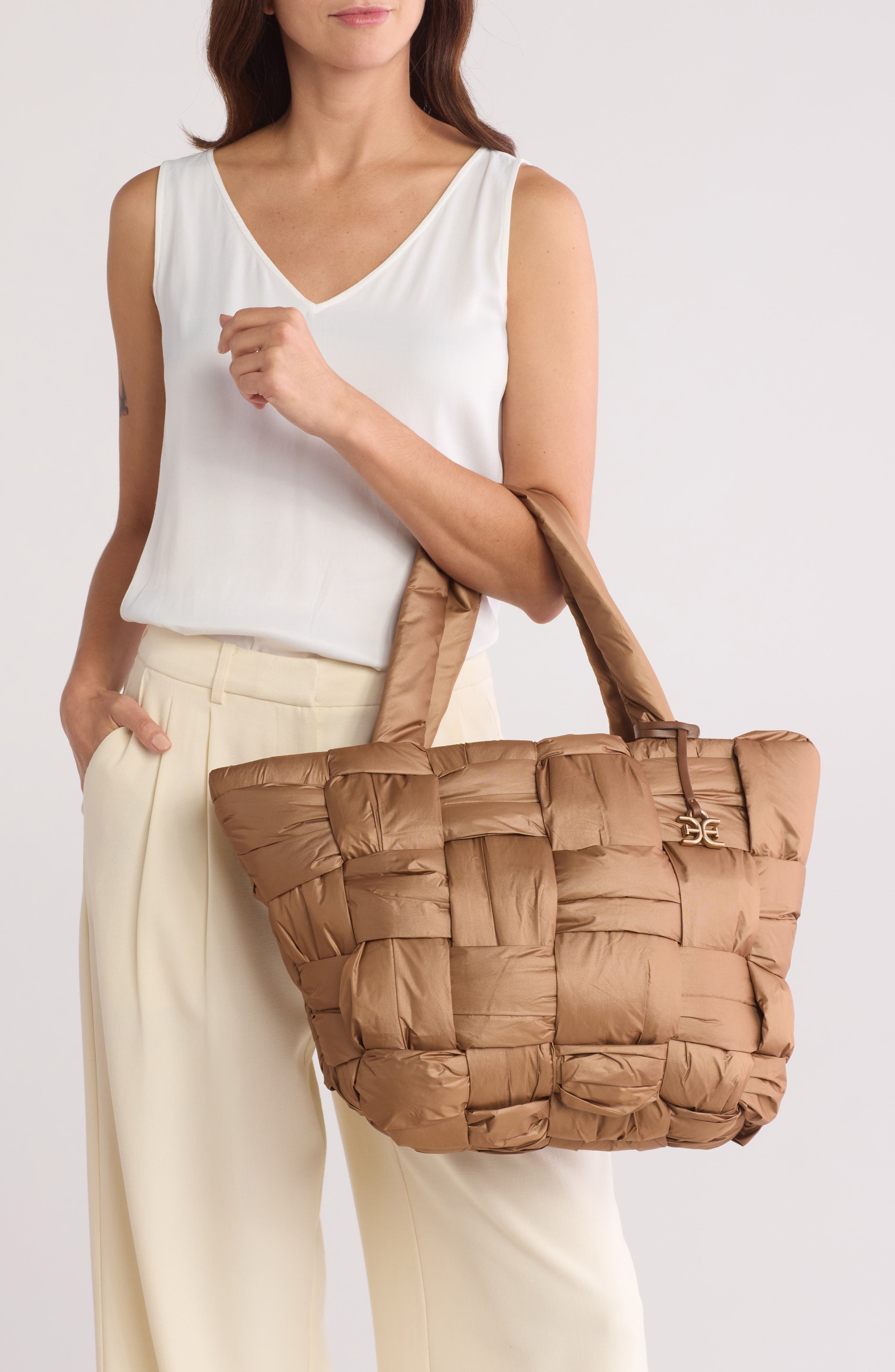 Sam Edelman ★ Elcie Woven Large Tote Bag Sam Edelman Elcie Woven Large Tote Bag | Nordstromrack